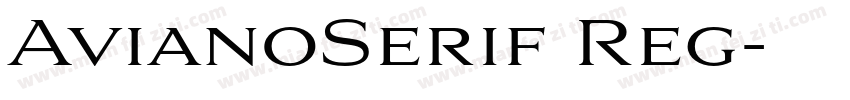 AvianoSerif Reg字体转换
